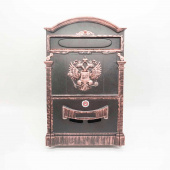 Ящик почтовый АЛЛЮР № 4011 "Россия" патина медь (уп. 5 шт)