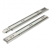 StahlBuro направляющие шариковые с доводчиком (2 шт.) 45-400 /16"/ хром 