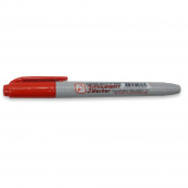 Маркер перманентный Crown "Multi Marker Super Slim", красный пулевидный 1мл 207902