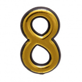 Цифра дверная АЛЛЮР БОЛЬШАЯ пластик "8" золото