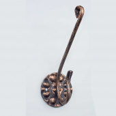 Крючок кованый одинарный (медь) уп. 15 шт.