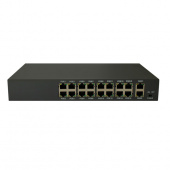 MR-POE16 ACCORDTEC (POE-коммутатор на 16 каналов РоУ +2порта Uptink)
