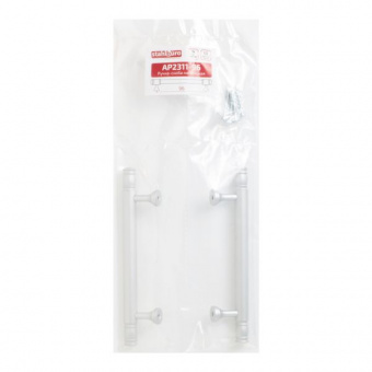 Ручка-скоба мебельная StahlBuro AP2311-96 2шт., W матовый белый хром.   - bf098be7_9992_11ee_8247_00e0ed875fc0_618c3bd4_f7e1_11ee_8258_00e0ed875fc0