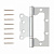 Петля накладная Vanger 100*75*2,3-P2-CRS
