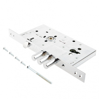Замок врезной KALE KILIT 252R-85BS60-CP-(w/o SP, w/o Ros)-PB 252R0000078 - 15194
