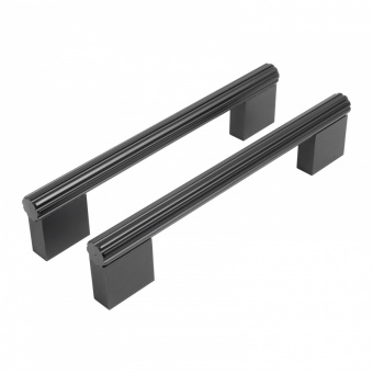 Ручка-скоба мебельная StahlBuro AP2313-128 2шт., BL матовый черный. - ee66f571_99a6_11ee_8247_00e0ed875fc0_cc9614ff_f7e1_11ee_8258_00e0ed875fc0