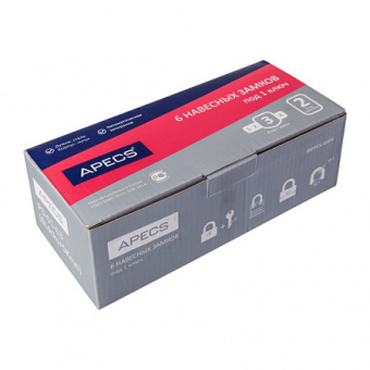 Замки навесные Apecs PD-01-63 (6Locks+5Keys) - 11651_1