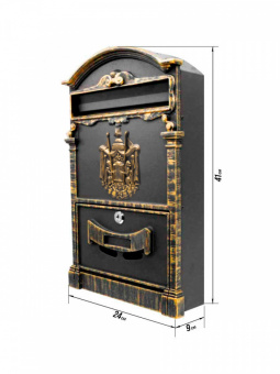 Ящик почтовый MASTER LOCK К-31091 (герб) патина золото - 11667_2