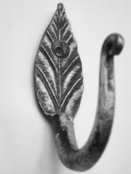 Крючок кованый "Лист" (серебро) уп. 30 шт. - 14052_3