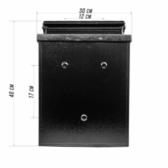 Ящик почтовый MASTER LOCK К-РТ26 цв. черный - 4