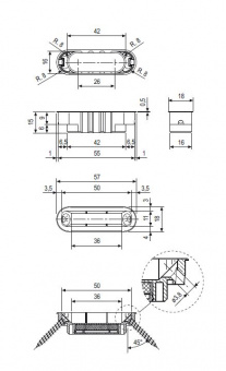 Ответная часть AGB для MEDIANA POLARIS, черная В024020593 - 12982_2