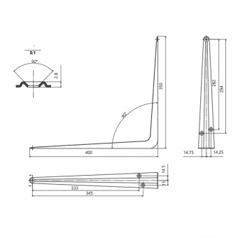 Кронштейн Apecs SB-1-400*350-BLM (B2B) - 132812