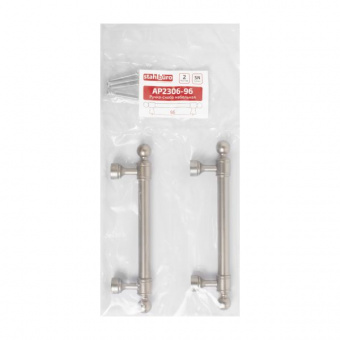  Ручка-скоба мебельная StahlBuro AP2306-96 2шт., SN сатин. - bc75df94_9982_11ee_8247_00e0ed875fc0_9de97b03_f7dd_11ee_8258_00e0ed875fc0