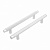 Ручка-скоба мебельная StahlBuro AP2308-128 2шт., W матовый белый хром.