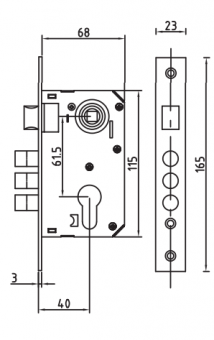 PALIDORE Дверной комплект LHS 6237-202, 3 ключа, Black черный (20 шт) - 2024-11-12_09-55-59