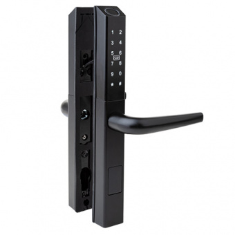 Ручки на планке электронные Apecs Smart HPE-8201-BLM (TTLock, BLE, FP) - 35744