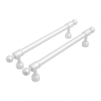 Ручка-скоба мебельная StahlBuro AP2306-128 2шт., W матовый белый хром.  - 5aeb0d10_9983_11ee_8247_00e0ed875fc0_c568f5d9_f7dd_11ee_8258_00e0ed875fc0