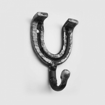 Крючок кованый одинарный "Подкова" (серебро) уп. 15 шт. - 13465_1