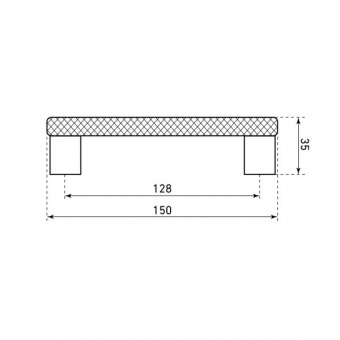 Ручка-скоба мебельная StahlBuro AP2315-128 2шт., BL матовый черный.  - 62518cb7_9824_11ee_8247_00e0ed875fc0_19669b4b_f7e0_11ee_8258_00e0ed875fc0