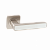 Ручка на квадратном основании VETTORE R06.111 SN/CP WHITE(сатин/хром/белая вставка)
