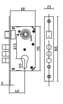 PALIDORE Дверной комплект LHS 6237-314, 3 ключа, Black черный (20 шт) - 2024-11-12_09-57-57