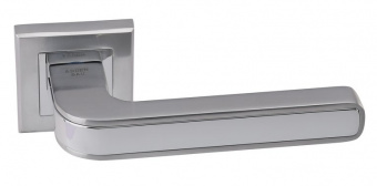 Дверная ручка ADDEN BAU PIEZA Q360 на квадратной розетке SATIN CHROME хром - 9743
