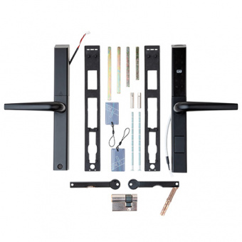 Ручки на планке электронные Apecs Smart HPE-8201-BLM (TTLock, BLE, FP) - 35744_1_1