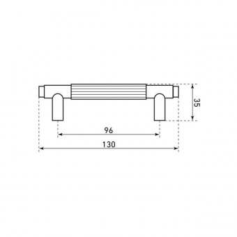 Ручка-скоба мебельная StahlBuro AP2309-96 2шт., BL черный матовый. - 79f00c82_9984_11ee_8247_00e0ed875fc0_cdeb52df_f7de_11ee_8258_00e0ed875fc0