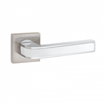 Ручка на квадратном основании VETTORE R06.115-AL SN/CP/WHITE - 13850