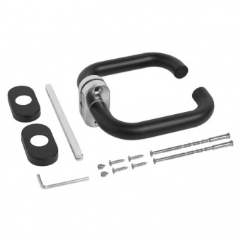 Ручка СТАНДАРТ 0903 SS(60-90) BLACK ЧЕРНАЯ INOX нержавеющая сталь Комплект ручек - 0e2e75c7_f46a_11ed_8229_00e0ed875fc0_2cfa1bad_cef7_11ee_8251_00e0ed875fc0