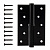 Петля врезная Apecs 120*80-B-Steel-BLM-L