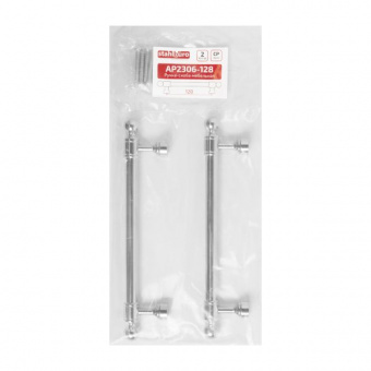  Ручка-скоба мебельная StahlBuro AP2306-128 2шт., CP хром.  - 9329605d_9983_11ee_8247_00e0ed875fc0_d88a25db_f7dd_11ee_8258_00e0ed875fc0