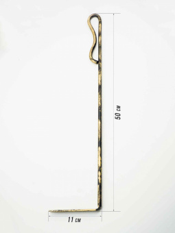 Кочерга каминная МИНИ 50 см (золото) уп. 25 шт - 14250_2
