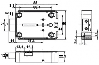 Замок сейфовый MAUER 71111 (ключ 120 мм) - 772_2