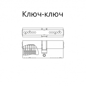 Цилиндровый механизм Гардиан GB 82 (41/41) NI 5кл - 11227_2