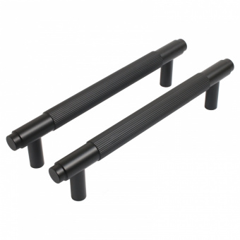 Ручка-скоба мебельная StahlBuro AP2309-128 2шт., BL матовый ченый. - 1a0cc48d_9986_11ee_8247_00e0ed875fc0_373c1754_f7df_11ee_8258_00e0ed875fc0