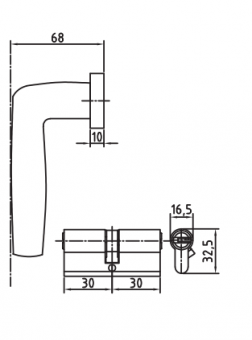PALIDORE Дверной комплект LHS 6237-314, 3 ключа, Black черный (20 шт) - 2024-11-12_09-58-26