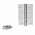 Петля врезная APECS 100*70-B4-Steel-CRM