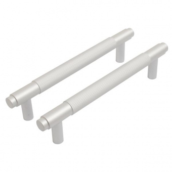  Ручка-скоба мебельная StahlBuro AP2309-128 2шт., W матовый белый хром. - 4039b323_9986_11ee_8247_00e0ed875fc0_44ac8550_f7df_11ee_8258_00e0ed875fc0