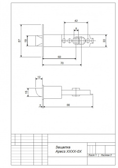 Защёлка Apecs 6072-01-CR - ЗЩ Круглая_1