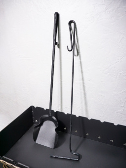 Набор (кочерга+совок) "Добрыня" 67 см (черный) уп. 15 шт - 14619_03