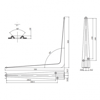 Кронштейн Apecs SB-1-350*300-BLM (B2B) - 132802