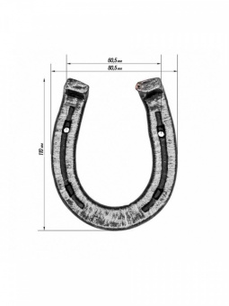 Подкова средняя (серебро) уп. 25 шт. - 3