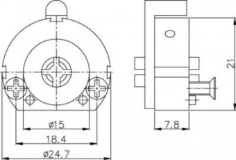 Цилиндр VETTORE BR K 123 (под крестовой ключ, 5 ключей) - 12927_2