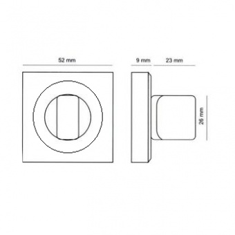 FERRE (VETTORE) Поворотник BK 0605 CP кв. - 132272