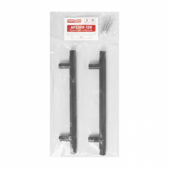  Ручка-скоба мебельная StahlBuro AP2308-128 2шт., BL матовый черный. - 51d32465_9978_11ee_8247_00e0ed875fc0_7deac08d_f7de_11ee_8258_00e0ed875fc0