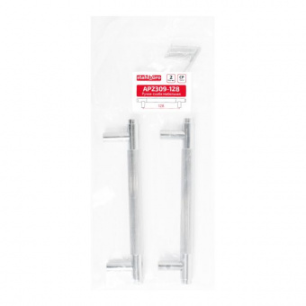 Ручка-скоба мебельная StahlBuro AP2309-128 2шт., CP хром. - 5f8bd7dd_9986_11ee_8247_00e0ed875fc0_5f58ed5c_f7df_11ee_8258_00e0ed875fc0
